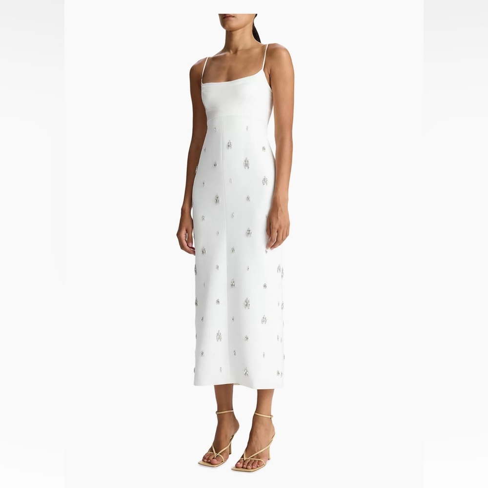 Alana Crystal-Embellished Midi-Dress